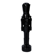 Soldatino resina laccato nero lucido cm8,5x8h38