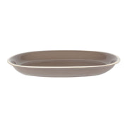 Otello dove cream oval plate cm36x25,5h4,5