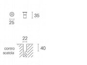 Calpestabile 1W Led 3000K  linea micro  acciaio