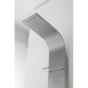Colonna Doccia a Parete in acciaio satinato 22x45x h150 cm