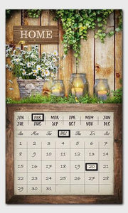 LED panel with rectangular brown calendar cm30x50x1,8