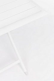 Tavolo da esterno pieghevole in alluminio Bianco ELIN 70x70x71H cm