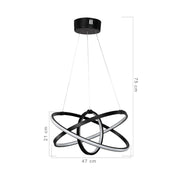 Lampada a sospensione Costana tre cerchi Led MDL4236 EFFEZ