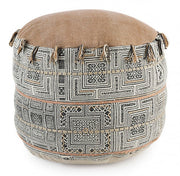 Pouf in cotone stile etnico TILAK Desert diametro 50x h35 cm