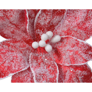 Fiori natale innevati assortiti Ø29 cm