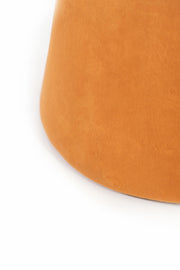 Pouf velluto metallo arancione cm 46,5 x 46,5 x h 33
