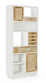 Libreria Eloise 3 ante 3 cassetti in legno 180h cm