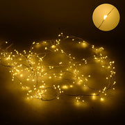 Luce filo 160 micro led bianco caldo alimentazione fissa uso esterno cm1x1x200