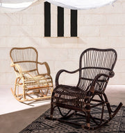 Poltrona Dondolo in Rattan Naturale CASIMIRA 66x82x h88 cm