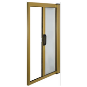 Zanzariera orizzontale per porta in Alluminio cm. 160x250 con Rete in fibra di vetro colore Bronzo IRS