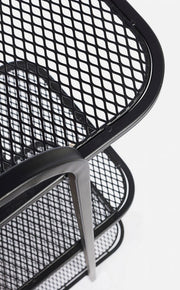 Libreria in acciaio Sagomata tre ripiani Antracite ELYOT 82x35x h100 cm