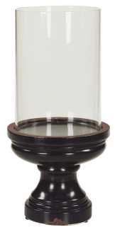 Candelabro maxi blu con vetro dc-1029 Øcm. 22 h 43