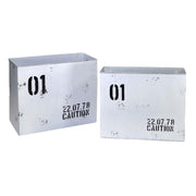 White bristol metal magazine rack 1-2cm34,5x15,5h28