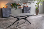 Tavolo allungabile grigio-negro 90 cm x 160-240  cm cm H. 76 cm