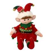 Red fabric elf cm15x8h41