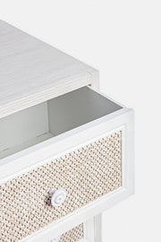 Cassettiera 5 cassetti MONTIEL stile rustico bianco antico 72.5h cm