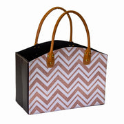 Portariviste ecopelle marroncino rettangolare cm33,5x15,5h25,5