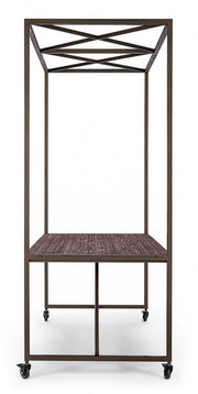 Tavolo industriale espositore con tetto 180x220h cm