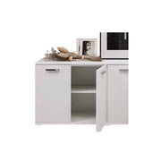 (2c) Mobile multiuso da soggiorno Bianco in legno nobilitato 180x80x45 cm