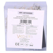 Luce filo 160 micro led stella bianco caldo cm230alimentazione fissa uso esterno