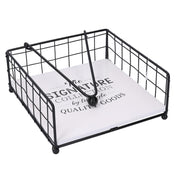 Portatovaglioli legno bianco quadro cm19x19h7