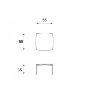 Tavolino 45 x 45 x 45h - Ivy