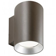 Lampada da parete in alluminio pressofuso con diffusori in vetro trasparente - 40W - 4242 lumen - Classe E - Luce calda - IP65 - 2 lampade corten