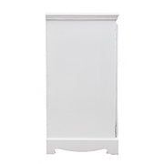 Credenza in MDF due ante quattro cassetti Bianca BLANC 100x40x h80 cm