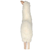 Alpaca legno tessuto biancocm26x4h22