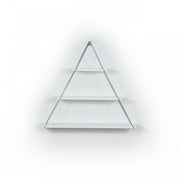 Libreria muro triangolare bacheca piramide bianca cm cm 74 x 13 x 61h EFFEZ