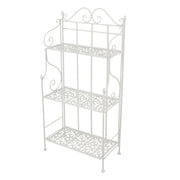 Scaffale metallo jessica bianco brush 3p cm 59x29h118