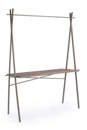 Tavolo espositore industrial rettangolare 98h cm