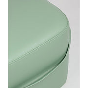 Pouf rettangolare in similpelle con manico GIONA Verde Chiaro 51x34x h35 vm
