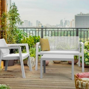 Set salotto da esterno Emily Lounge bianco Keter