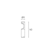 Lampada da esterno in alluminio pressofuso con diffusore opalino - 9W, 1155 lumen, 4000°K grafite