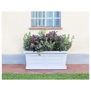 Fioriera in legno ghiaccio da 80 cm per piante e fiori da giardino senza sottovaso (codice prodotto 31182).