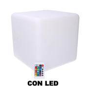 Lampada Led in plastica ricaricabile multicolor  cm30x30xh30
