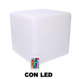 Lampada Led in plastica ricaricabile multicolor  cm30x30xh30