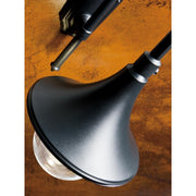 Lampione 2 luci struttura in pressofusione di alluminio ruggine h.230 cm