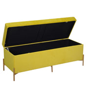 Panca velluto giallo cm115x40h45
