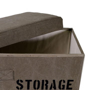 Scatola portatutto in tessuto Storage marrone