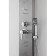 Colonna Doccia a Parete in acciaio satinato 22x45x h150 cm