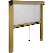 Zanzariera a rullo verticale per finestra in Alluminio cm 140x170 con Rete in fibra di vetro colore Bianco