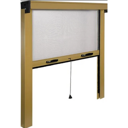 Zanzariera a rullo verticale per finestra in Alluminio cm 140x170 con Rete in fibra di vetro colore Bianco