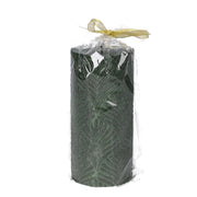 Candela paraffina verde cm ø7h15