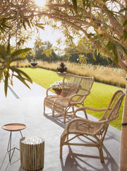 Divano per esterno in rattan due posti CLARITA 119x83x h87 cm