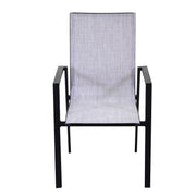 Poltrona in alluminio e textline Cleveland antracite