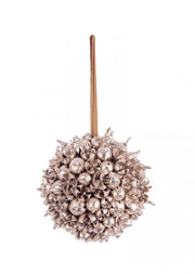 6x Decorazione Sferica Jilly Champagne D125