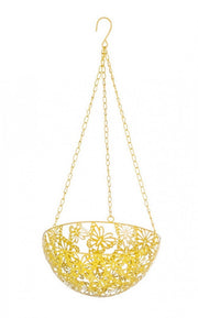 4x Vaso Pensile Farfalla Giallo D 25