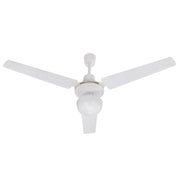 Ventilatore da soffitto tre pale con in metallo con luce diametro 120 cm Bianco 70W